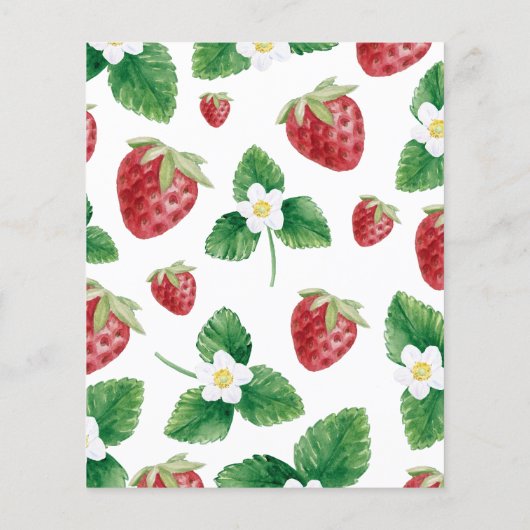 Strawberry naam dat nummer Baby shower spel (Achterkant)