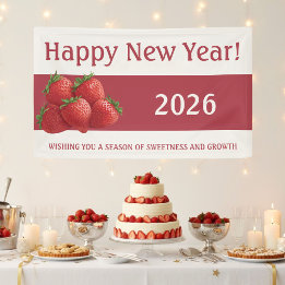 Strawberry New Year's Eve Red Spandoek