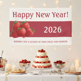 Strawberry New Year's Eve Red Spandoek