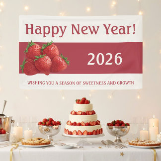 Strawberry New Year's Eve Red Spandoek