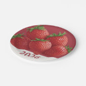 Strawberry New Year's Eve Sweet Papieren Bordje (Gekanteld)