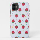 Strawberry Novelty Design iPhone Case (Achterkant)