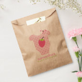 Strawberry Outfit Meisje Baby shower Bedankzakje (Gezegeld)