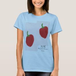Strawberry Painting-ontwerp T-shirt