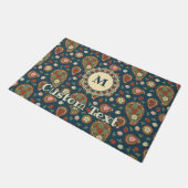 Strawberry Paisley Patroon Deurmat (Schuin)