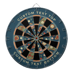 Strawberry Paisley Pattern Dart Board Dartbord