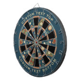 Strawberry Paisley Pattern Dart Board Dartbord (Voorkant Rechts)