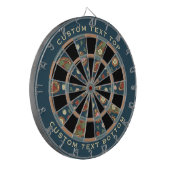 Strawberry Paisley Pattern Dart Board Dartbord (Voorkant Links)