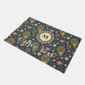 Strawberry Paisley Pattern Doormat Deurmat (Schuin)