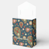 Strawberry Paisley Pattern Favor Box Bedankdoosjes (Geopend)