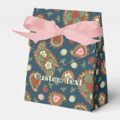 Strawberry Paisley Pattern Favor Box Bedankdoosjes (Voorkant Zijde)