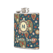 Strawberry Paisley Pattern Flask Heupfles (Links)