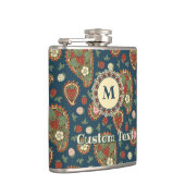 Strawberry Paisley Pattern Flask Heupfles (Rechts)