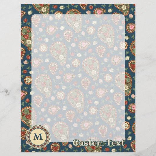 Strawberry Paisley Pattern Flyer (Voorkant)