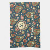 Strawberry Paisley Pattern Kitchen Towel Theedoek (Verticaal)