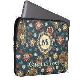 Strawberry Paisley Pattern-laptophoes Laptop Sleeve (Voorkant Rechts)