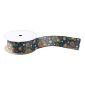Strawberry Paisley Pattern Satin Ribbon Satijnen Lint (Spoel)
