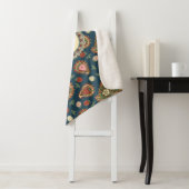 Strawberry Paisley Pattern Sherpa Blanket Deken (In situ)
