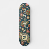 Strawberry Paisley Pattern Skateboard (Voorkant)