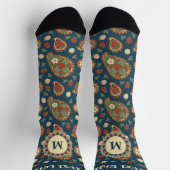 Strawberry Paisley Pattern Socks Sokken (Top)