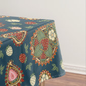 Strawberry Paisley Pattern Tablecloth Tafelkleed (Voorbeeld)