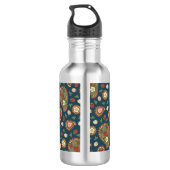 Strawberry Paisley Pattern Waterfles (Achterkant)