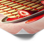 Strawberry Pancake Wall Art Print Aesthetic Poster (Hoek)