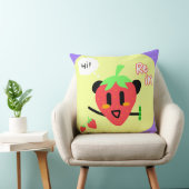 Strawberry Panda Kussensloop - Rein Kussen (Stoel)