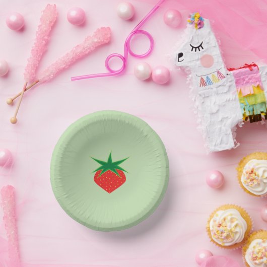 Strawberry Paper Bowls Papieren Kommen (Feest)
