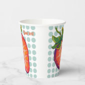 Strawberry papieren bekers (Links)