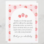 Strawberry Party Cadeaubordje (Voorkant / Achterkant)