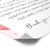 Strawberry Party Cadeaubordje Poster (Hoek)