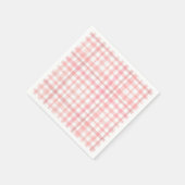 Strawberry Party Napkins | Gingham Napkins Servet (Hoek)