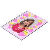Strawberry Pastel Roze Foto Notitieboek (Linkerzijde)