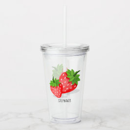 Strawberry Patch Acryl Drinkbeker