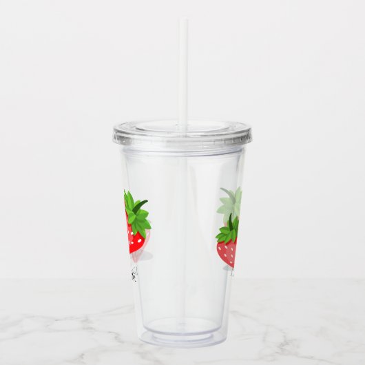 Strawberry Patch Acryl Drinkbeker (Rechts)