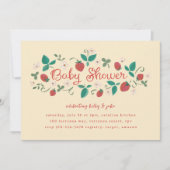 Strawberry Patch Baby shower Kaart (Voorkant)