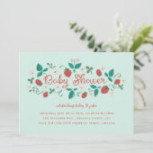 Strawberry Patch Baby shower Kaart (Staand voorkant)