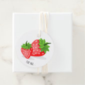 Strawberry Patch Bedankjes Labels (In situ)