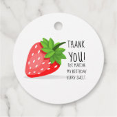 Strawberry Patch Bedankjes Labels (Achterkant)