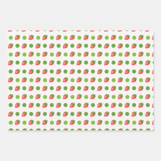 Strawberry Patch Inpakpapier Vel (Voorkant)