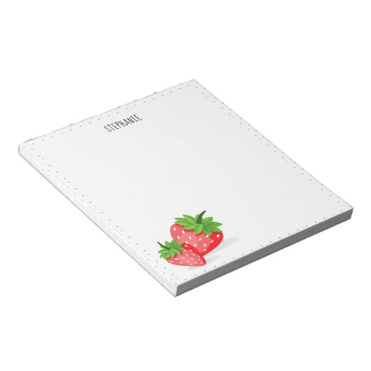 Strawberry Patch Notitieblok (Schuin)