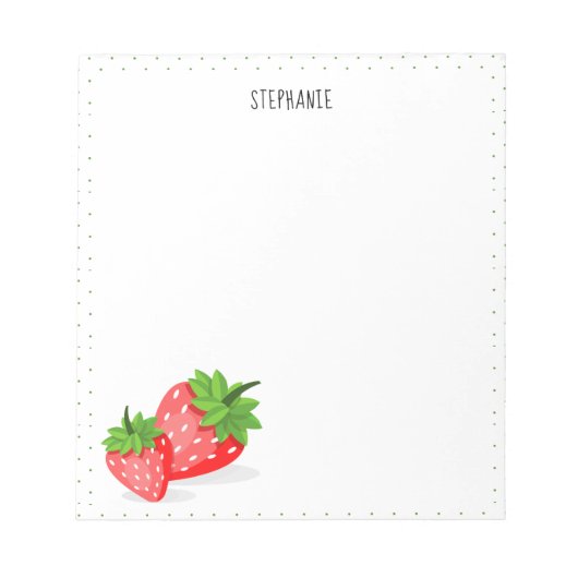 Strawberry Patch Notitieblok (Voorkant)