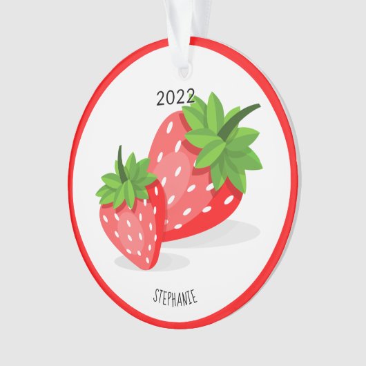 Strawberry Patch Ornament (voorkant)
