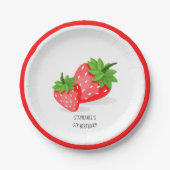 Strawberry Patch Papieren Bordje (Voorkant)