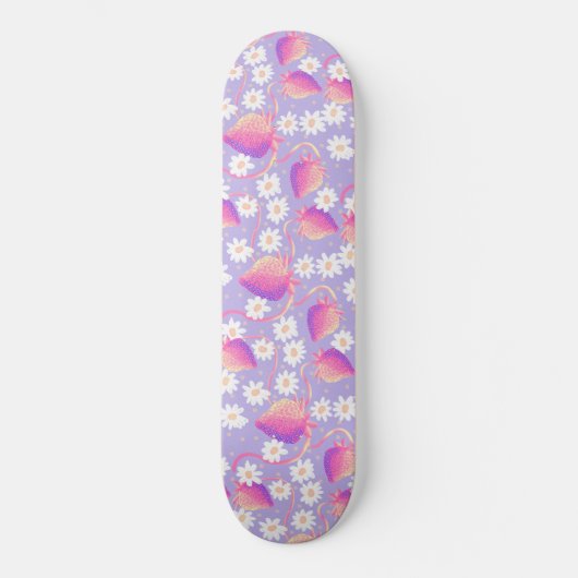 Strawberry patch psychedelic persoonlijk skateboard (Voorkant)