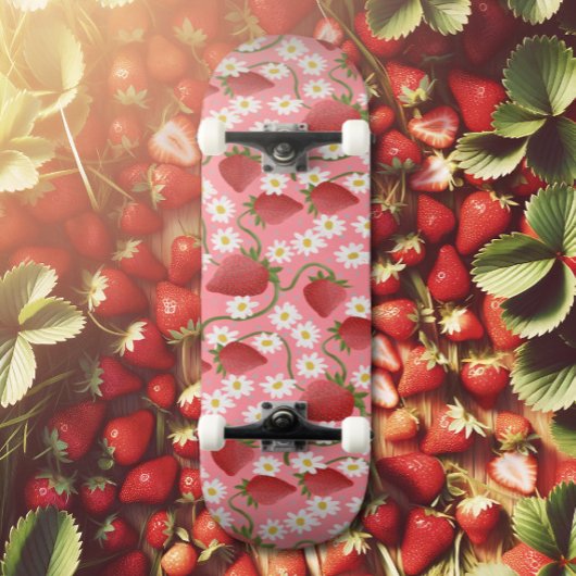 Strawberry Patch Red en roze Persoonlijk Skateboard