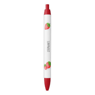 Strawberry Patch Zwarte Inkt Pen