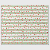 Strawberry Pattern Baby Shower  Cadeaupapier (Vlak)