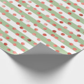 Strawberry Pattern Baby Shower Cadeaupapier (Hoek)